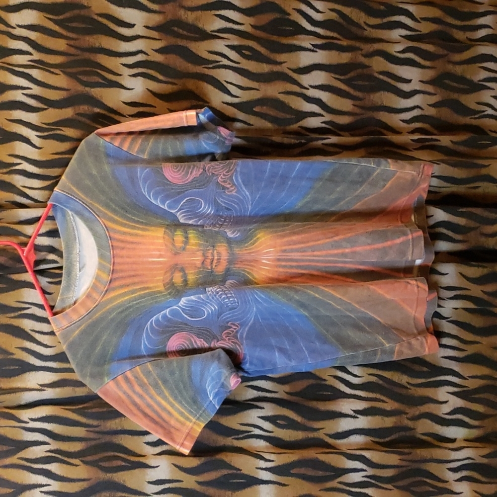 Alex Grey Interbeing Art T-Shirt RARE Vintage Y2K